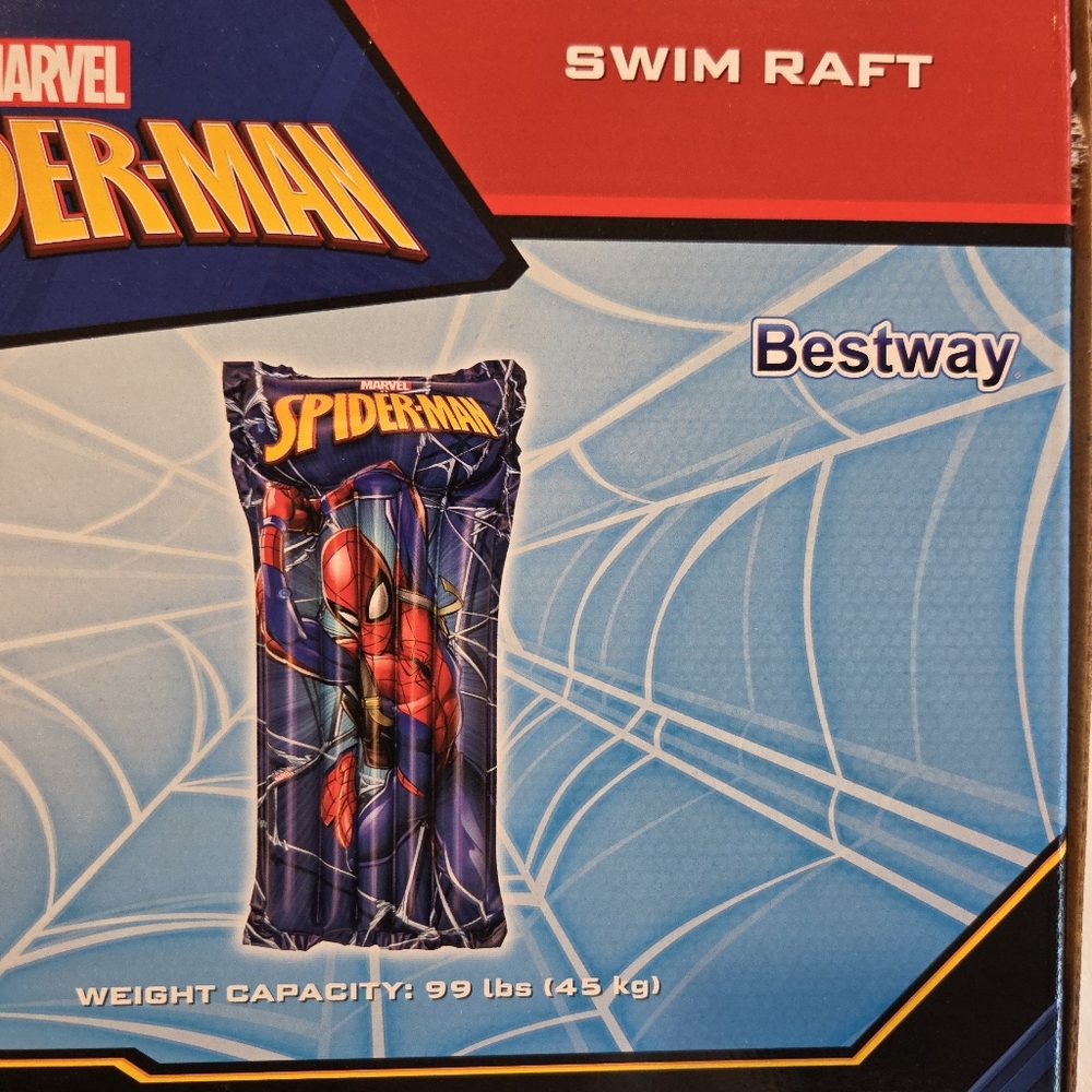 NIB Marvel Spider-Man Inflatable Swim Raft – Bestway Pool Float Ages 3+ - Picture 5 of 7